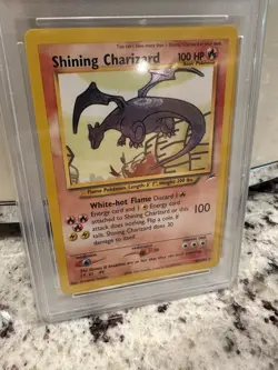 2002 POKEMON NEO DESTINY #107 SHINING CHARIZARD PSA 8 - Image 2