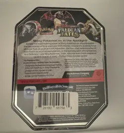 Pokemon TCG Scarlet & Violet Paldean Fates Iron Treads Ex Tin - Factory Sealed - Image 2