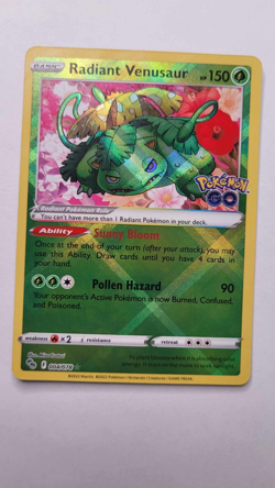 Radiant Venusaur 004/078 Pokemon Pokemon GO Holo Radiant Rare NM - Image 1