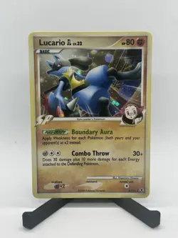 Lucario GL 8/111 Pokemon TCG Rising Rivals 2009 Platinum Holo Rare - Image 1