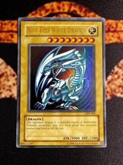 🔥 YUGIOH • BLUE EYES WHITE DRAGON • ULTRA RARE • SDK-001 • UNLIMITED • NM 🔥 - Image 1