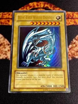 🔥 YUGIOH • BLUE EYES WHITE DRAGON • ULTRA RARE • SDK-001 • UNLIMITED • NM 🔥 - Image 2
