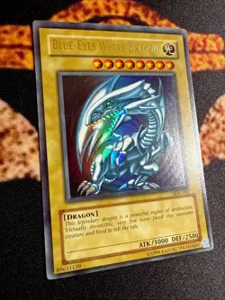 🔥 YUGIOH • BLUE EYES WHITE DRAGON • ULTRA RARE • SDK-001 • UNLIMITED • NM 🔥 - Image 4
