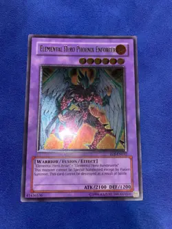 YUGIOH Elemental Hero Phoenix Enforcer Ultimate Rare - Image 1