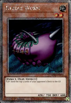 Needle Worm - Platinum Secret Rare 1st Edition RA04-EN112 - NM - YuGiOh - Image 1
