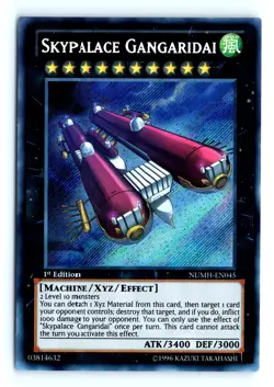 Yu-Gi-Uh Number Hunters #NUMH-EN045 Skypalace Gangaridai tcg - Image 1