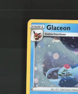 Glaceon SWSH192 Sword & Shield Black Star Promo Cosmos Holo Pokemon Card LP - Image 3
