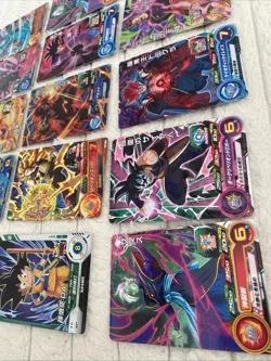 Lot De 15 Cartes DRAGON BALL Z GT DBZ DBS HEROES CARD PRISM HOLO CARTE JAPAN ** - Image 2