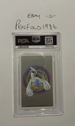 2000 Japanese Pokemon Entei 7 of Hearts #244 Playing Card PSA 8 - Image 2