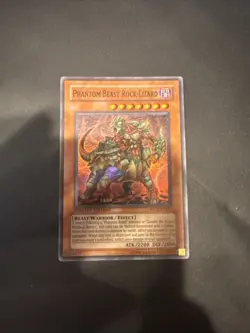 Phantom Beast Rock-Lizard Yu-Gi-Oh Card Limited Edition FOTB-ENSE1 MP/HOLO - Image 1