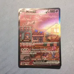 Mew ex SVP 053 Pokemon TCG Scarlet Violet 151 Black Star Promo Full Art Card NM - Image 1