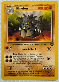 Rhydon 45/64 Jungle Regular Vintage Pokemon Card - Image 2