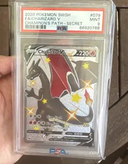 Charizard V 079/073 CHAMPION'S PATH Graded Pokemon Card - PSA 9 Mint - Image 1