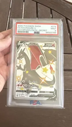 Charizard V 079/073 CHAMPION'S PATH Graded Pokemon Card - PSA 9 Mint - Image 5
