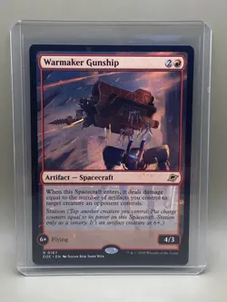 WARMAKER GUNSHIP #0167 Edge Of Eternities MTG RARE Card NM - Image 1