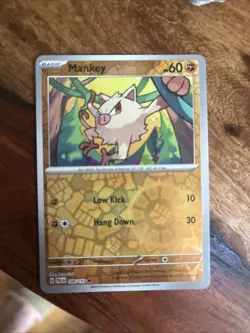 Mankey 106/193 Sv02: Paldea Evolved Reverse Holo Near Mint Pokemon Card - Image 1