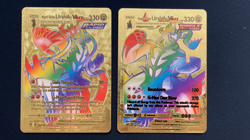 Urshifu Rapid Strike & Single Strike Vmax Rainbow Gold Foil Display Card - Image 2