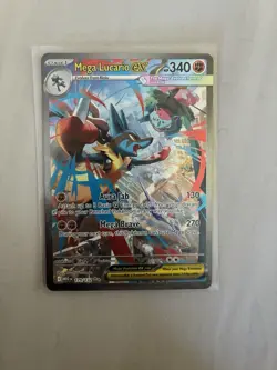 Mega Lucario Ex Alternate Art 179/132 Mega Evolution Secret Rare Pokemon Card - Image 1
