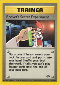 Rocket's Secret Experiment 120/132 Gym Challenge Regular Vintage Pokemon Card - Image 1