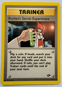 Rocket's Secret Experiment 120/132 Gym Challenge Regular Vintage Pokemon Card - Image 2
