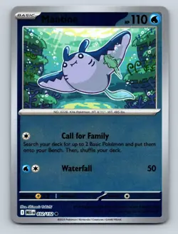 Mantine Reverse Holo Mega Evolution #032/132 Pokemon Card - Image 1