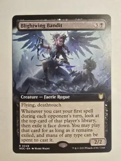 Blightwing Bandit (Extended Art) Commander: Wilds of Eldraine Regular Mtg - Image 1
