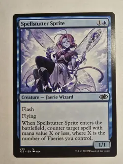 Spellstutter Sprite Jumpstart 2022 Anime Art Regular Magic The Gathering Mtg - Image 1