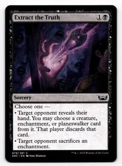 Extract the Truth Streets of New Capenna 78/281 MTG Magic The Gathering D4319* - Image 1