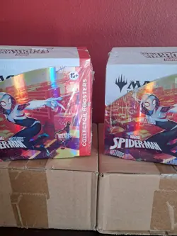 Magic The Gathering MTG Spider-Man Collector Booster Box 2 In Hand Factor Sealed - Image 3