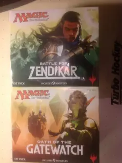 MTG LOT 2 FAT PACK ZENDIKAR & GATEWATCH FACT SEALD - Image 3