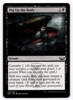 MTG Magic the Gathering Dig Up the Body (76/547) Streets of New Capenna - Image 1