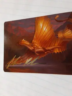 MTG Art Series Adult Gold Dragon #58 GOLD SIGNATURE - AFR NM - Image 3