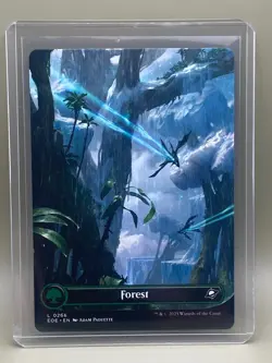 FOREST #0266 Edge Of Eternities MTG Borderless Basic Land Card NM - Image 1