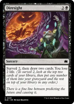 MTG Diresight BloomBurrow Common Sorcery - NM - Image 1