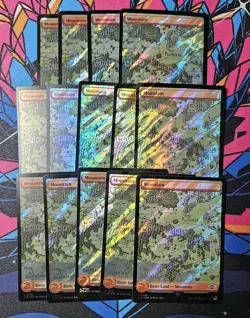 11x Mountain x11 NM 0720 Surge Foil Map MTG Lord Of The Rings Unplayed Magic - Image 1