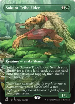 1 x FOIL Sakura Tribe Elder SECRET LAIR: Fiona Staples MT/NM MTG Magic - Image 1