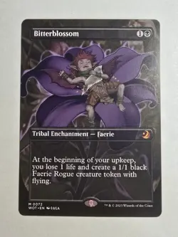 Bitterblossom (Anime Borderless) Wilds of Eldraine: Enchanting Tales Regular Mtg - Image 1