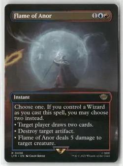 MTG Flame of Anor Borderless the Lord of the Rings Tales of Middle-Earth - Image 1