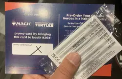 Magic The Gathering TMNT NYCC Promo Card Postcard MTG NYCC Ninja Turtles - Image 2