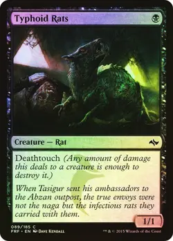 Fate Reforged MTG FOIL Typhoid Rats Magic - Image 1