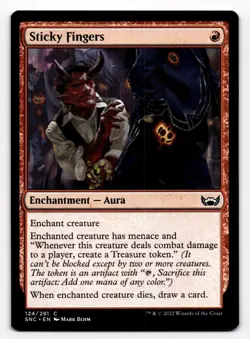 Magic the Gathering STICKY FINGERS Streets of New Capenna #124 MTG - Image 1