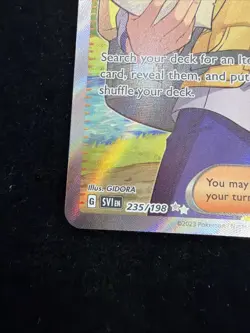 Pokemon Scarlet & Violet SV1en 235/198 Arven Ultra Rare Trainer silver stars - Image 3