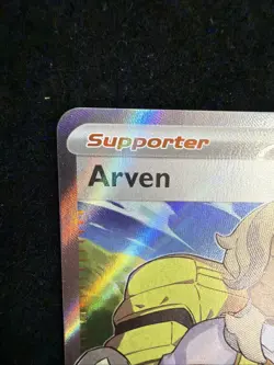 Pokemon Scarlet & Violet SV1en 235/198 Arven Ultra Rare Trainer silver stars - Image 5