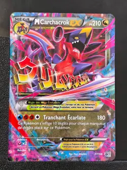 Carte Pokemon M Carchacrok EX XY168 Promo Coffret Bloc XY - Image 2