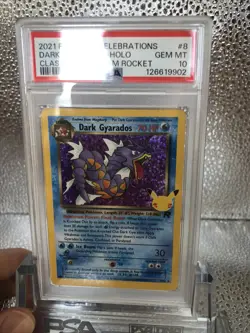 2021 Pokemon SWSH Celebrations Dark Gyarados Classic Collection #8/82 PSA 10 - Image 3