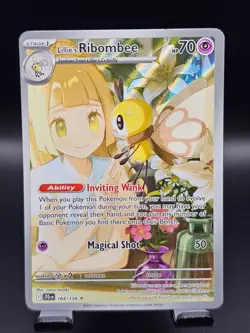 Lillie's Ribombee 164/159 Illustration Rare Pokemon TCG SV09:Journey Together NM - Image 1