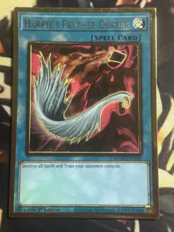 Yugioh: Harpie's Feather Duster - MAGO-EN042 - Premium Gold Rare 1st Edition NM - Image 1