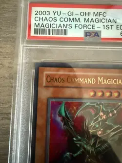 YuGiOh Chaos Command Magician 1st Edition PSA 9 MFC-068 Magician's Force gem - Image 3
