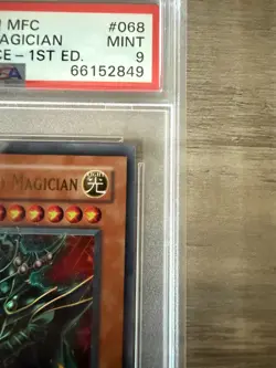 YuGiOh Chaos Command Magician 1st Edition PSA 9 MFC-068 Magician's Force gem - Image 4