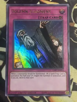 Yugioh: Solemn Judgment - LART-EN014 - Ultra Rare - Limited Edition - LP - Image 1